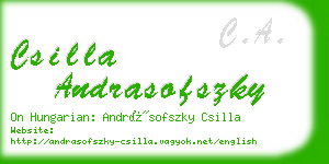 csilla andrasofszky business card